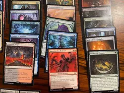 Magic the Gathering card lot with FOILS Blazemire Verge Razorkin Needlehead etc. - Image 4