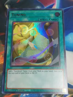 1st ed Tuning LDS3-EN122 (Red) Ultra Rare Yugioh Card Near Mint - Image 1