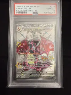 Charizard ex 074 Sv: Scarlet & Violet Promo Cards Holo PSA10 - Image 1
