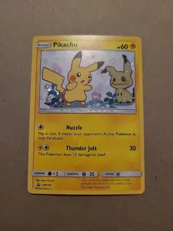 Pokemon Pikachu 2019 SM162 Holo Card Sun & Moon Black Star Promo - Image 1