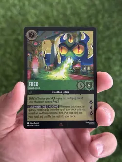 Fred - Giant-Sized Cold Foil Reign of Jafar 98/204 NM Lorcana Card - Image 1