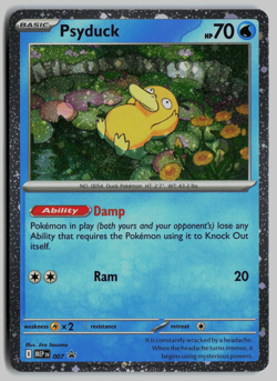 Pokemon TCG - Mega Evolutions - Psyduck 007 Black Star Promo Card - Image 1