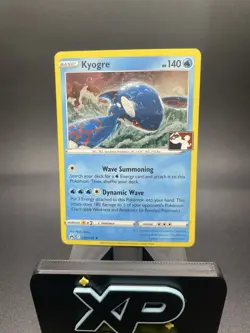Kyogre Holo NM Pokemon Prize Pack Series 4 Promo Pokemon Card Play Stamp - Image 2