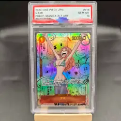 DIY ONE PIECE Rating Card NAMI MANGA ALT ART OPO1-016 Card Copy 10Points - Image 1