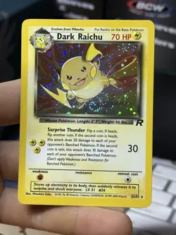 #2 Dark Raichu 83/82 Team Rocket 2000 Holo Rare WOTC Pokemon Card TCG - Image 3