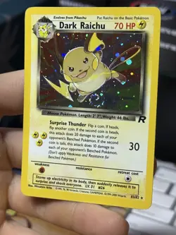 #2 Dark Raichu 83/82 Team Rocket 2000 Holo Rare WOTC Pokemon Card TCG - Image 4