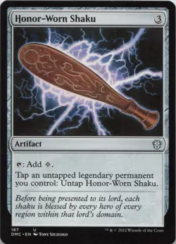 Honor-Worn Shaku U Commander: Dominaria United 187 LP-NM - Image 1