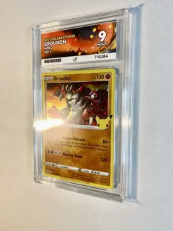 2021 Pokemon Celebrations Groudon Holo #017 ACE Graded Mint 9 ⭐ 🚐💨 - Image 2