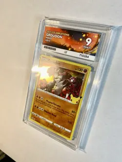 2021 Pokemon Celebrations Groudon Holo #017 ACE Graded Mint 9 ⭐ 🚐💨 - Image 3