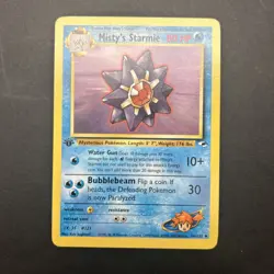 Misty's Starmie -56/132 - 1st Edition Uncommon WOTC TCG-Gym Heroes Pokemon NM - Image 1