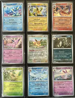 Pokemon PRISMATIC EVOLUTIONS Complete Eeveelution HOLO & REVERSE HOLO Set 18x! - Image 3