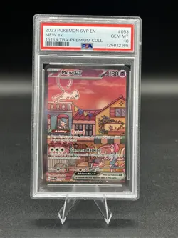 2023 Pokemon SVP EN-SV Black Star Promo 053 Mew EX 151 Ultra Premium Coll PSA 10 - Image 1