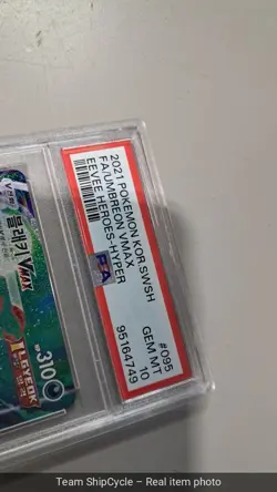 UMBREON VMAX PSA 10 2021 POKEMON KOR SWSH 095069 FA EEVEE HEROES HYPER 7 G2U - Image 5