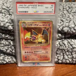PSA 8 Charizard Holo #6, 1996 Pokemon Japanese Basic Base Set - Image 2