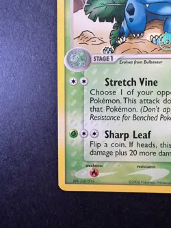 2006 POKEMON IVYSAUR EX CRYSTAL GUARDIANS PRERELEASE 35/100 IVYSAUR NONE -HOLO - Image 4
