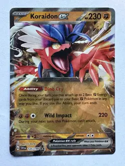 Pokemon TCG: 2023 Koraidon ex 125/198: Scarlet & Violet Holo-DOUBLE RARE! - Image 1