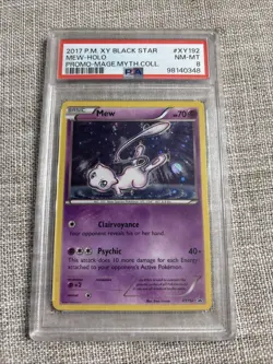 2017 POKEMON XY BLACK STAR PROMO MAGEARNA MYTHICAL COLL #XY192 MEW-HOLO PSA 8 - Image 1