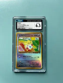 Pokemon English Togepi 4/18 2001 Southern Islands Reverse Holo CGC 6.5 - Image 1