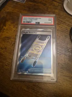NIGHT STRETCHER #173 ULTRA RARE 2025 POKEMON MEG MEGA EVOLUTIONS PSA 9 - Image 1
