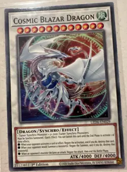 Yugioh! Cosmic Blazar Dragon - LED6-EN029 - Common - 1st Edition Near Mint, Engl - Image 1