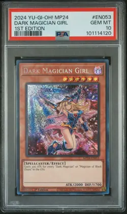 Yugioh Dark Magician Girl MP24-EN053 1st Prismatic Secret Rare PSA 10 GEM MINT - Image 1