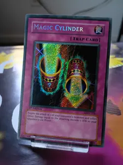 Yu-Gi-Oh Magic Cylinder LON-104 1st Edition Near Mint Condition Secret Rare NM - Image 3