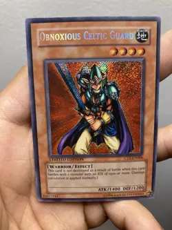 Yugioh Obnoxious Celtic Guardian CT1-EN006 Limited Secret Rare MINT HOLO BLEED - Image 2