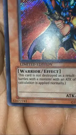 Yugioh Obnoxious Celtic Guardian CT1-EN006 Limited Secret Rare MINT HOLO BLEED - Image 5