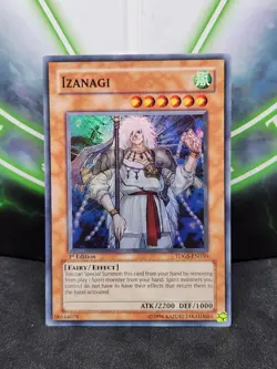 Yugioh Izanagi TDGS-EN030 Super Rare 1st Edition LP - Image 1