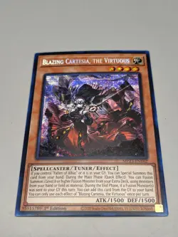 Yugioh! Blazing Cartesia, the Virtuous - MP23-EN162 - Prismatic Secret Rare - Image 1