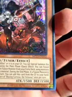 Yugioh! Blazing Cartesia, the Virtuous - MP23-EN162 - Prismatic Secret Rare - Image 4