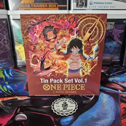 One Piece TCG Op-10 Mini Tin Display Set Volume 1 Sealed English - Image 1