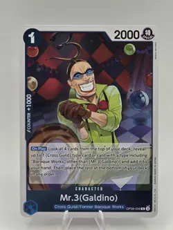 One Piece TCG Mr 3 Galdino OP09-056 Rare Emperors in the New World - Image 1