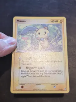 POKEMON TCG UNCOMMON CARD MINUN + PLUSLE 41 + 44/107 EX DEOXYS NM/VLP - Image 3