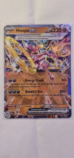 Hoopa ex - 098/182 - Pokemon Paradox Rift Ultra Rare Card NM - Image 1