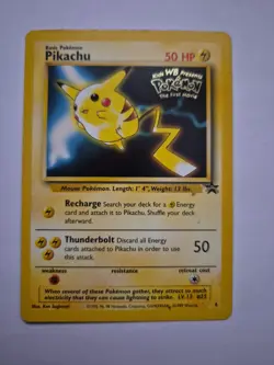 Pokemon Pikachu TCG Blackstar Promo Card 4 the First Movie 1999 Vintage LP (R) - Image 1