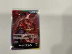 Monkey.D.Luffy Battle Pack Vol 1 Leader Promo One Piece Card Game NM English - Image 1