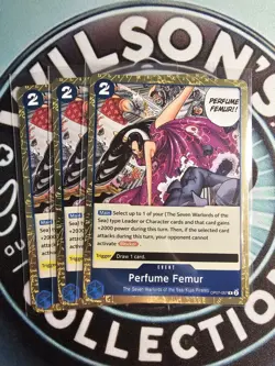 PERFUME FEMUR x3 OP07-057 R 500 YEARS IN THE FUTURE 2024 ONE PIECE CARD GAME - Image 1