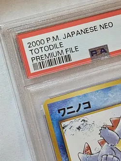 Pokemon-Totodile-Neo Premium File-No. 158-Japanese - PSA 9 Graded Pokemon Card - Image 3