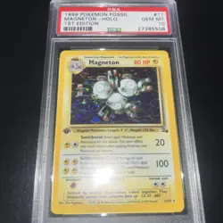 Magneton - 11/62 - 1st Edition Holo Rare Fossil Set 1999 - Pokemon Card - PSA 10 - Image 1