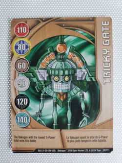 Bakugan Battle Brawlers Metal Gate Card Tricky Gate BA215 20/48b - Image 1