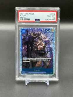 2024 ONE PIECE PRB01-PREMIUM BOOSTER -ONE PIECE CARD THE BEST- KAIDO PSA 10 - Image 1