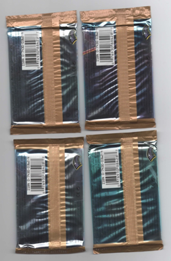 (4) Four Sealed 2001 HARRY POTTER Trading Card Game QUIDDITCH CUP Booster Packs - Image 2