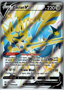 Zacian V (Shiny) - SWSH292 SWSH: Sword & Shield Promo Cards - Pokemon Card - NM - Image 1