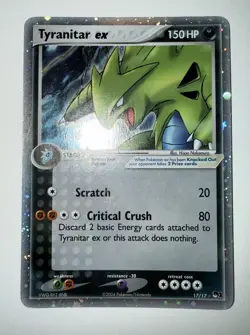 Tyranitar ex Holo 17/17 2004 Pokemon Team Rocket Returns Ultra Rare Vintage Card - Image 1