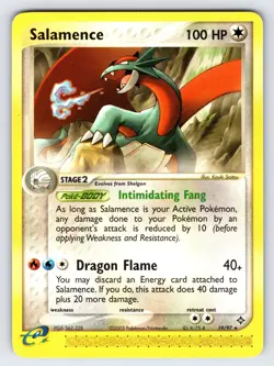 Salamence 19/97 2003 EX Dragon Pokemon Card Nintendo e-Series Non Holo Rare VLP - Image 1