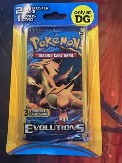 Pokemon Evolutions DG Blister - 2 Mini Booster Packs & 1 Bonus Card *READ* (C) - Image 1