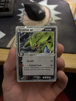 Pokemon TCG Tyranitar EX Cosmos Holo Ultra Rare Card 17/17 Pop Series 1 - Image 1