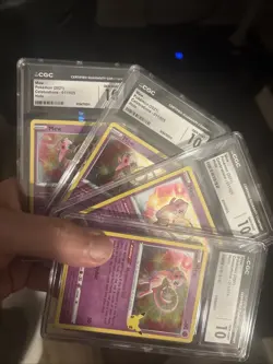 ✨✨ 4 CGC 10 GEM MINT Mew 011/025 HOLO Celebrations Pokemon Card - Image 1