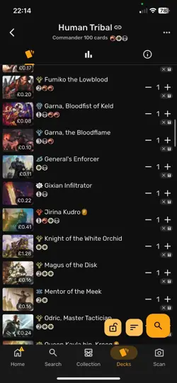 Magic The Gathering EDH Commander Tribal Deck Sleeved And Boxed - Image 5